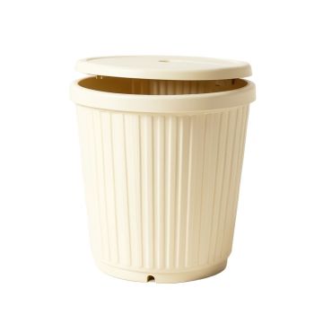 Vale Bluff Closed Garden Compost Bin - Cream