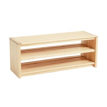 Oak Crest Shoe Storage Bench - Beige