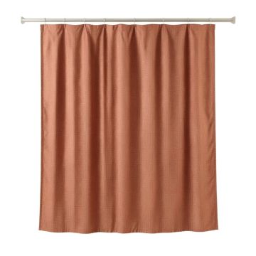Birch Arc Shower Curtain Hanging Flat From A Plain Rod