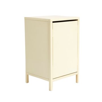 Spruce Bend Freestanding Pull-Out Hamper Cabinet - Cream