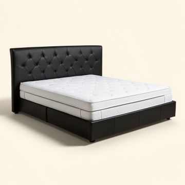 Frankel Tufted Upholstered Low Profile Platform Bed (synthetic illustration; no displayed measurements)