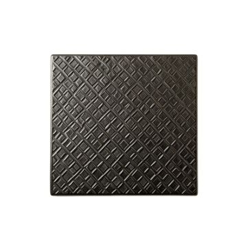 Aspen Bridge Uninstalled Square Decorative Tile - Black