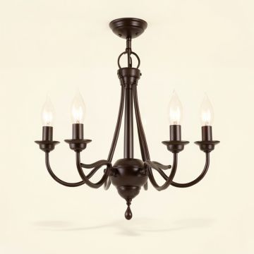 Keener 5 - Light Shaded Classic Chandelier (synthetic illustration; no displayed measurements)