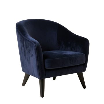 Bay Bend Upholstered Armchair - Navy
