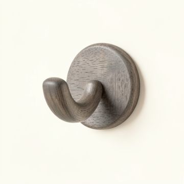 Cliff Bridge Wall-Mounted Robe Hook - Gray (synthetic illustration; no displayed measurements)