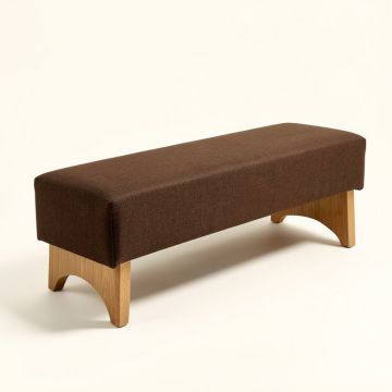Ariyeh Upholstered Wood Bench (synthetic illustration; no displayed measurements)