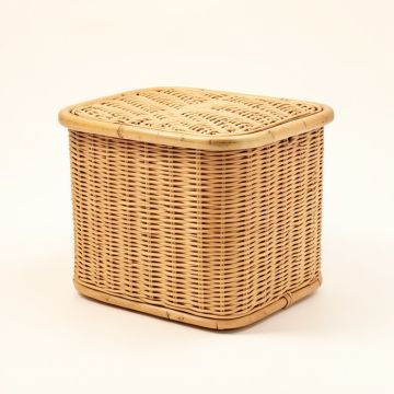 Bamboo Laundry Hamper Basket (synthetic illustration; no displayed measurements)