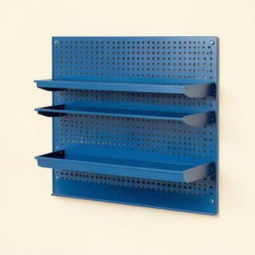 Ridge Bluff Empty Wall-Mounted Tool Organizer Panel - Blue (synthetic illustration; no displayed measurements)