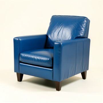 Copola 41 '' Wide Top Grain Leather Armchair (synthetic illustration; no displayed measurements)