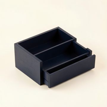 Field Bend Empty Coffee-Station Organizer - Navy (synthetic illustration; no displayed measurements)