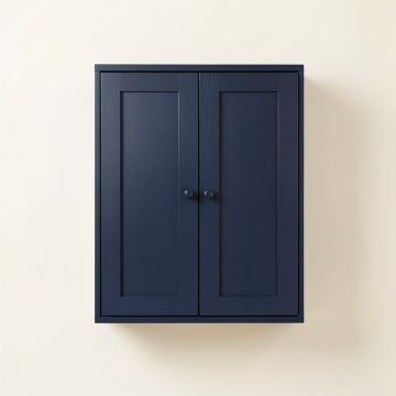 Cove Brook Wall-Mounted Entry Cabinet - Navy (synthetic illustration; no displayed measurements)