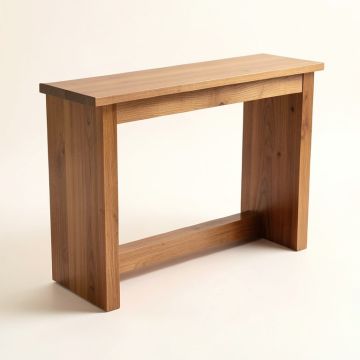 15 '' Solid Wood Console Table (synthetic illustration; no displayed measurements)