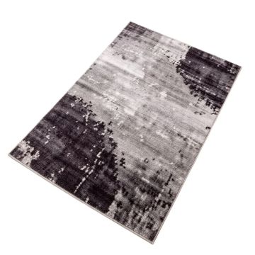 Crisfield Abstract Champagne/Plum Gray Area Rug