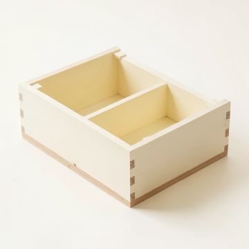 Dune Branch Empty Pantry Drawer Organizer Insert - Cream (synthetic illustration; no displayed measurements)