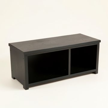 Spruce Crossing Shoe Storage Bench - Black (synthetic illustration; no displayed measurements)