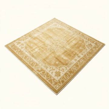 Charter Abstract Cream/Gold Area Rug (synthetic illustration; no displayed measurements)