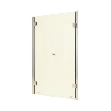 Kinkade Xl 25.25 '' W X 80 '' H Hinged Frameless Shower Door