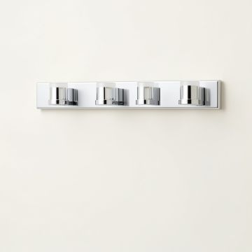 Mcgough 4 - Light Dimmable Polished Chrome Vanity Light (synthetic illustration; no displayed measurements)