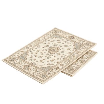 Naschmarkt 3 Piece Paisley Ivory Area Rug Set