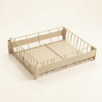 Dune Fold Empty Under-Desk Cable Tray - Beige (synthetic illustration; no displayed measurements)