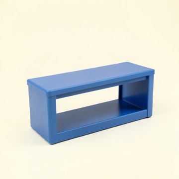 Spruce Bridge Narrow Outdoor Storage Bench - Blue (synthetic illustration; no displayed measurements)