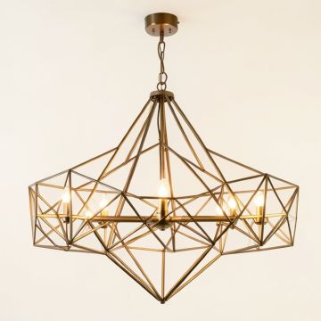 Stamford 1 - Light Unique / Statement Geometric Led Chandelier (synthetic illustration; no displayed measurements)