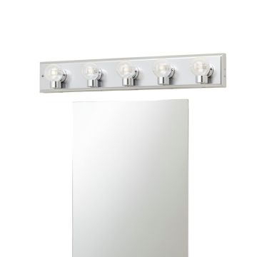 Addlie 5-Light Dimmable Chrome Vanity Light