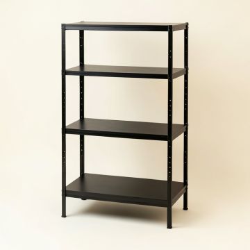 River Bridge Empty Seed-Starting Shelving Unit Without Lights - Black (synthetic illustration; no displayed measurements)