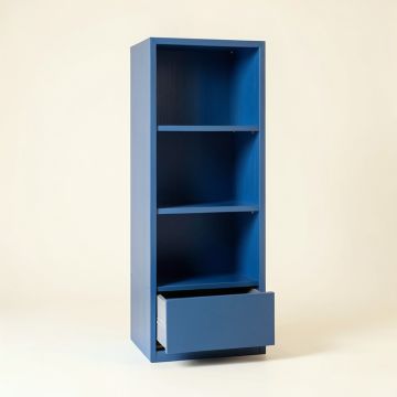 Laurel Dale Narrow Cubby Tower - Blue (synthetic illustration; no displayed measurements)
