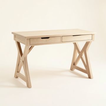 Maple Branch Writing Desk - Beige (synthetic illustration; no displayed measurements)
