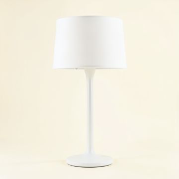 Brook Arc Floor Lamp With A Plain Fabric Shade (synthetic illustration; no displayed measurements)