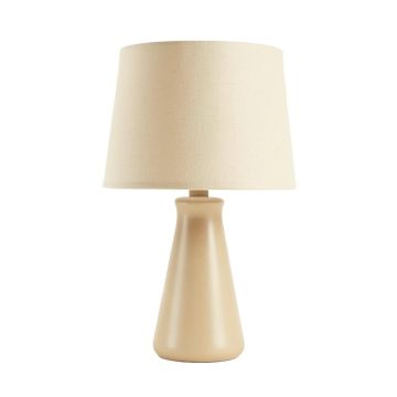 Spruce Bluff Table Lamp With A Plain Fabric Shade - Beige