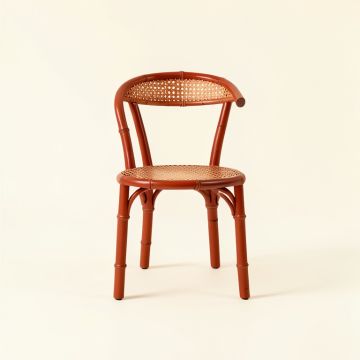 Sage Arc Small Chair - Terracotta (synthetic illustration; no displayed measurements)