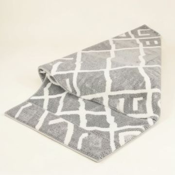 Dunfries Geometric Shag Gray/White Area Rug (synthetic illustration; no displayed measurements)