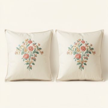Warrenville 3-Line Embroidery 2-Piece Microfiber Pillowcase (synthetic illustration; no displayed measurements)