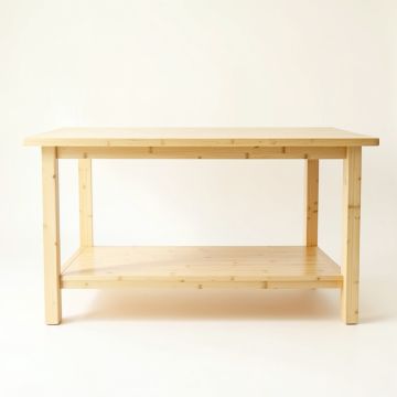 Shore Canyon Empty Workshop Workbench - Ivory (synthetic illustration; no displayed measurements)