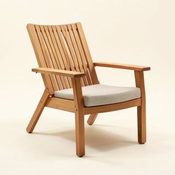 Adalhard Teak Patio Chair (synthetic illustration; no displayed measurements)