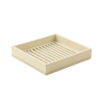 Alder Dell Empty Under-Desk Cable Tray - Ivory