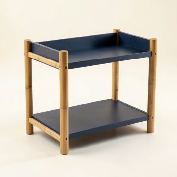 Sage Arc Empty Countertop Canister Rack - Navy (synthetic illustration; no displayed measurements)