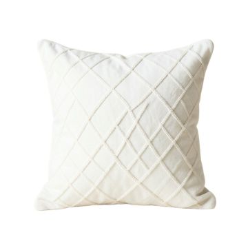 Field Bluff Filled Accent Pillow - White