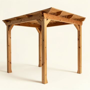 1905 Super Deck Redwood 12 Ft. X 12 Ft. Pergola (synthetic illustration; no displayed measurements)