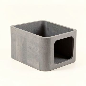 Hazel Brook Empty Furniture-Style Litter Enclosure - Gray (synthetic illustration; no displayed measurements)