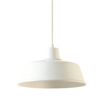 Willow Bridge Pendant Light Suspended From One Plain Cable - White