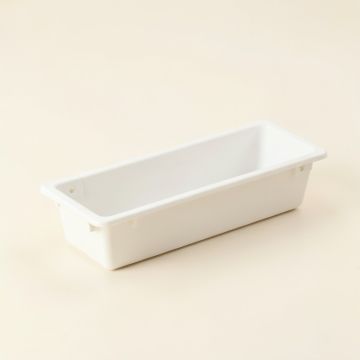 Dawn Brook Empty Railing Planter With Integral Brackets - White (synthetic illustration; no displayed measurements)