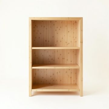 Maple Edge Freestanding Bookcase - Beige (synthetic illustration; no displayed measurements)