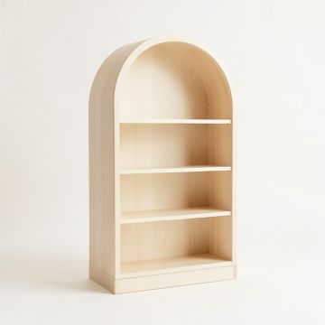 Elm Bluff Freestanding Bookcase - Ivory (synthetic illustration; no displayed measurements)