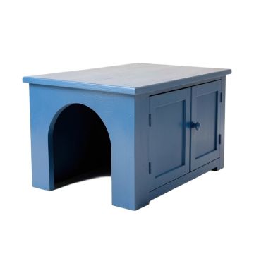 Pine Crossing Empty Furniture-Style Litter Enclosure - Blue