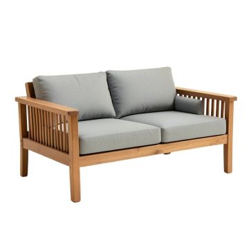 Brunswick Teak Patio Sofa With Cushions
