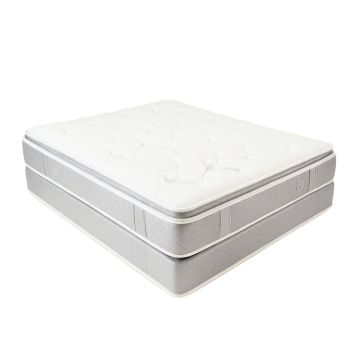 Grand Award Silver Cushion 12.5 '' Medium Gel Memory Foam Mattress And Box Spring Set