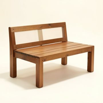 Wooden Garden Bench (synthetic illustration; no displayed measurements)